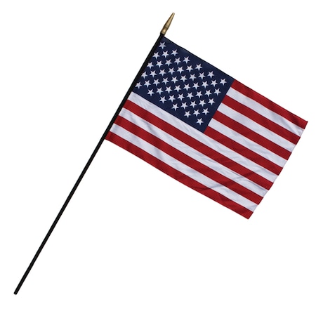 Heritage U.S. Classroom Flag, 7/16 X 48in Staff, 24inW X 36inL, PK2